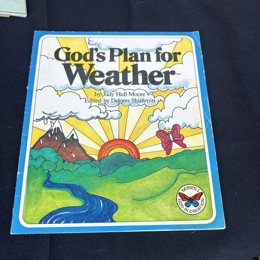 God's Plan For Weather ~1980~ Moore Moody Press A Beka Book Children's Storm 🌩️